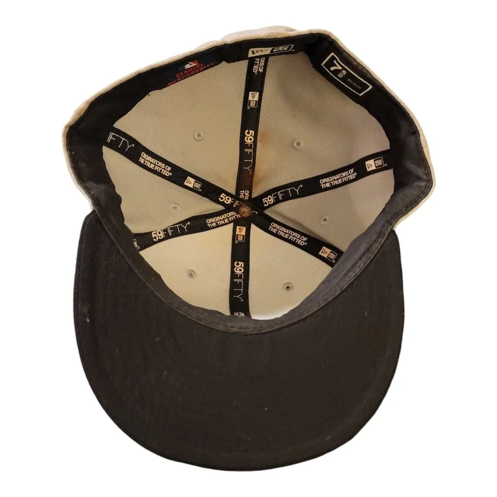 New York Yankees MLB Hat - Fitted Size 7 5/8 Cap - 59Fifty MLB Baseball Gray
